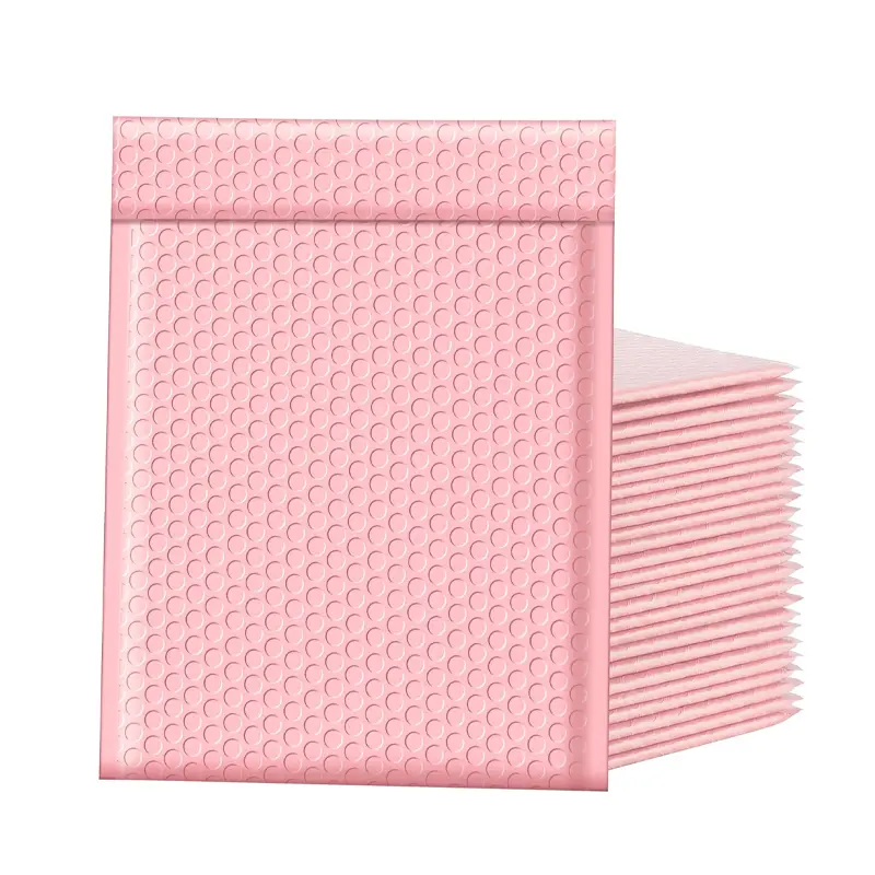 Pink Padded Bubble Mailers - 10x12 inch Opaque Finish Protective Seal Envelopes, 25/50 Pack Sizes Self-Adhesive Waterproof Postal Bags for Office Shipping Packaging (25 pcs Option Available)