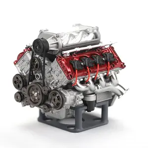 MAD RC 3D Printing Resin Simulation Dynamic V8 Engine Internal Combustion Engine Model + Supercharger Model+ Battery Plastic Holder