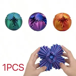 3D Gear Ball, 3D Printed Stress Relief Toy, Stress Relief Fidgeting, Compact Design Portable Toy, Ideal for Reducing Anxiety and Enhancing Focus, Perfect Gift for Children and Adults, Stress Relief Tool