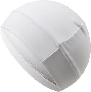 Classic Dome Spandex Wave Cap, Breathable Stretch Seamless Hair Cover for Men, One Size Fits Most