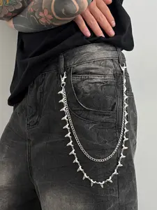 Vintage Trendy U-Shaped Dual-Layer Body Chain, Casual Fashion Jewelry Gift for Men, Perfect for Daily Wear & Parties, Wearable Jewelry