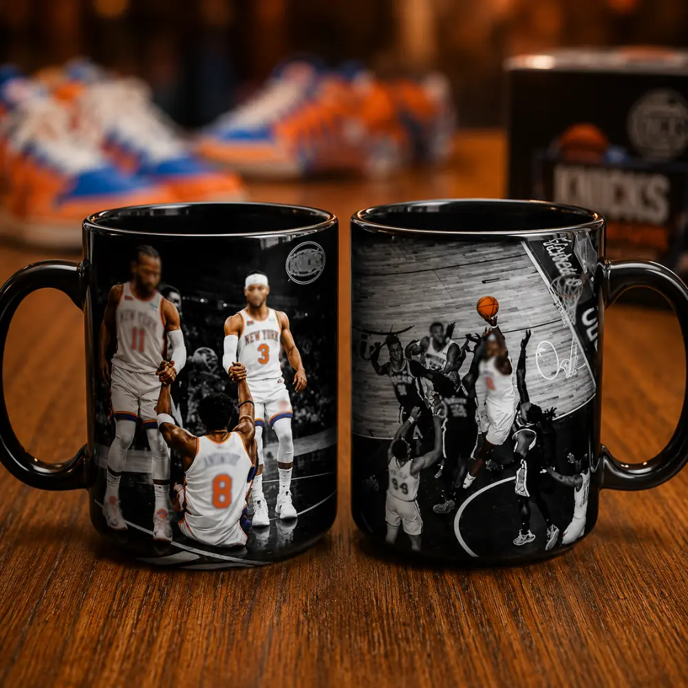 Basketball Fan Coffee Mug, Sports Team Inspired Ceramic Cup, Game Day Gift for Basketball Lovers, Black Mug 11Oz 15Oz
