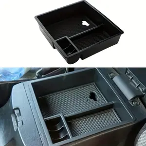 For Toyota Hilux Vigo Fortuner Innova Armrest Organizer 2004-2014 - Perfect Fit Storage Tray for Center Console, Anti-Slip & Easy Clean