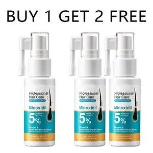 [Buy 1 get 2 free] 5% Minoxidil Hair Regrowth Treatment 30ml - Anti-Hair Loss Formula for Daily Use Clinically Proven Professional Haircare