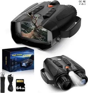 2025 New 4K Infrared Night Vision Binoculars with Compass and 3 Inch HD Display, 10x Digital Zoom for Hunting, Outdoor Camping - Gift
