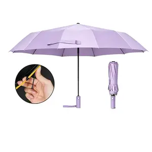 Fully Automatic Double-Keel Large Umbrella - 24-Bone Stainless Steel Windproof Anti-UV/UVB Waterproof Portable Foldable Handheld Dual Folding, Wisteria Flower & Solar System Designs, Auto All-Weather Home Supply for Daily Commute, Anti-Uv/Uvb Umbrellas
