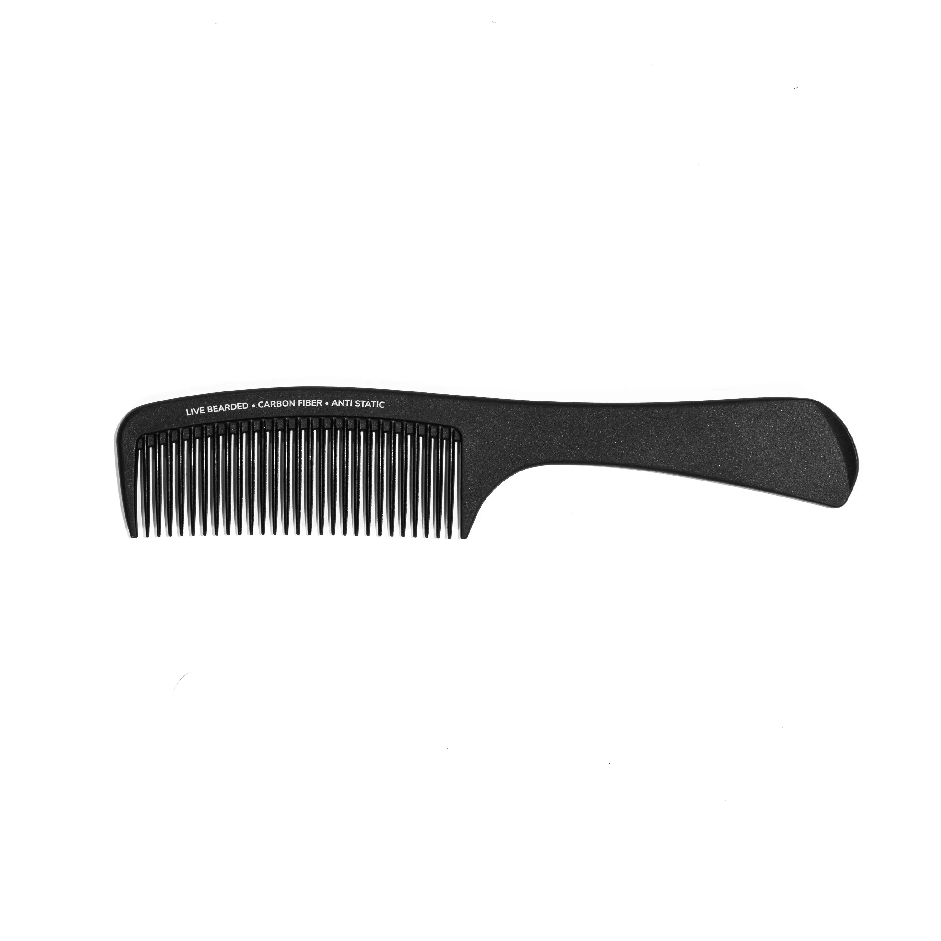 Live Bearded Carbon Fiber Classic Comb - Anti-Static Grooming & Shaping Beard Comb Live Bearded Carbon Fiber Classic Comb - Anti-Static Grooming & Shaping Beard Comb