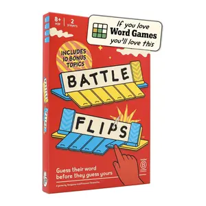 Battle Flips - Guess Their Word Before They Guess Yours | Hilarious 2-player Board Game