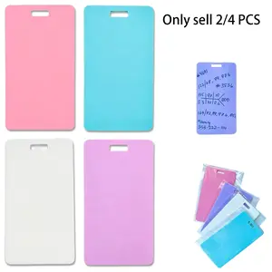 2/4 PCS Erasable Badge Sticky Notes, Erasable Badge Notepad, Reusable Silicone Badge Notepad, Ballpoint Pen Write&Alcohol Wipeable Notepad, Small Dry Erase Board for Hospital Staff, Teachers, Caregivers, Busy Moms, Daily Reminder Lovers