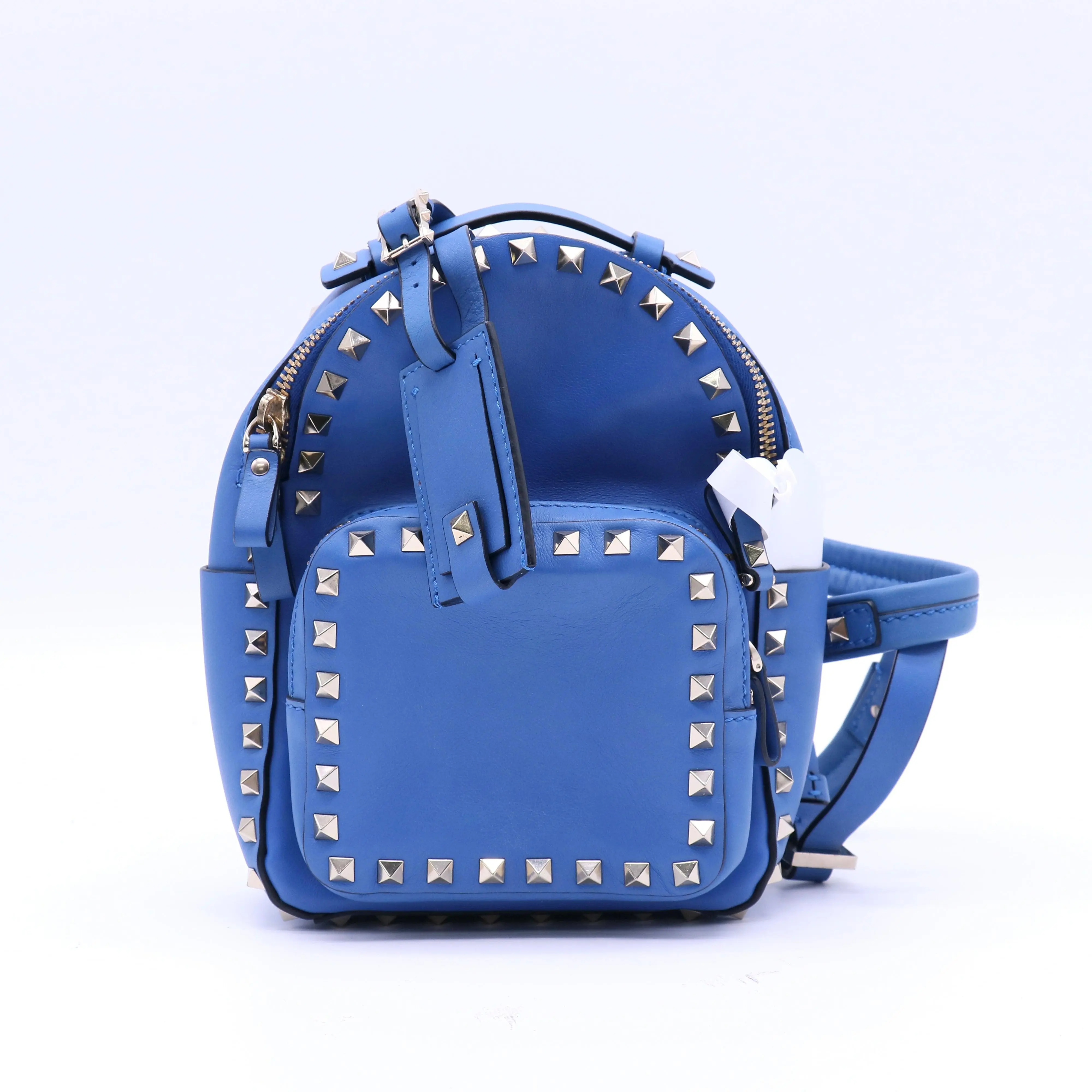 Pre-owned Valentino Leather Backpacks Garavani Rockstud Mini Backpack B21992