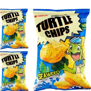 Exotic Korean Chips , K-Munchies Orion Turtle Chips Seaweed Flavor 5.65oz Snack