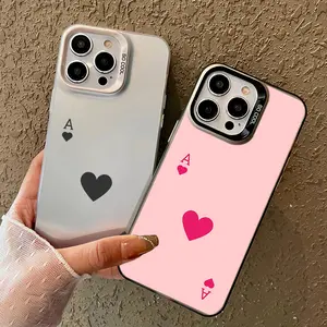 Fashion Poker Phone Cases for iPhone 11-17 Pro Max Protective Casing– Shockproof Screen Protector, Durable Cover, Couple & Best Friend Gifts