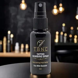 TBNC Tattoo Numbing Spray – Fast-Acting Lidocaine Topical Anesthetic for Pain-Free Tattoo Sessions Tattoo Spray