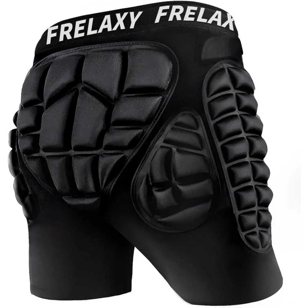 3D Protective Butt Pads Padded Shorts for Snowboard, Ski and Skate, Crash Pad Impact Gear, Protection for Tailbone, Hip, and Butt