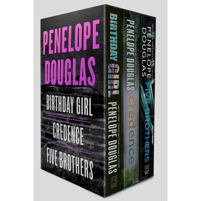 Penelope Douglas 3-Book Boxed Set: Birthday Girl, Credence, and Five Brothers -- Penelope Douglas - Paperback
