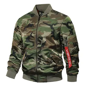 Camouflage Unisex Pilot Jacket American Style Loose Baseball Jersey Jacket Spring and Autumn New Trendy Streetwear Workwear Versatile Coat Men Casual Long Sleeve