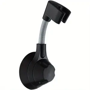 360° Shower Head Stand Adjustable Handheld Shower Head Bracket, Removable Non-Perforated Wall Mounted Shower Head Bracket
