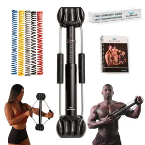 Bullworker Isometric Exercise Equipment - Steel Bow 20", Portable Home Gym for Back, Shoulder, Chest, Biceps, Triceps, Abs, Arm Workout Muscle Targeting Ergonomic Handles