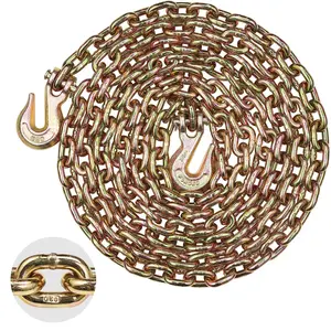 VEVOR Binder Chain G80 Tie Down Tow Chain with Two Hooks 5/16" x 14.2' 4900 lbs