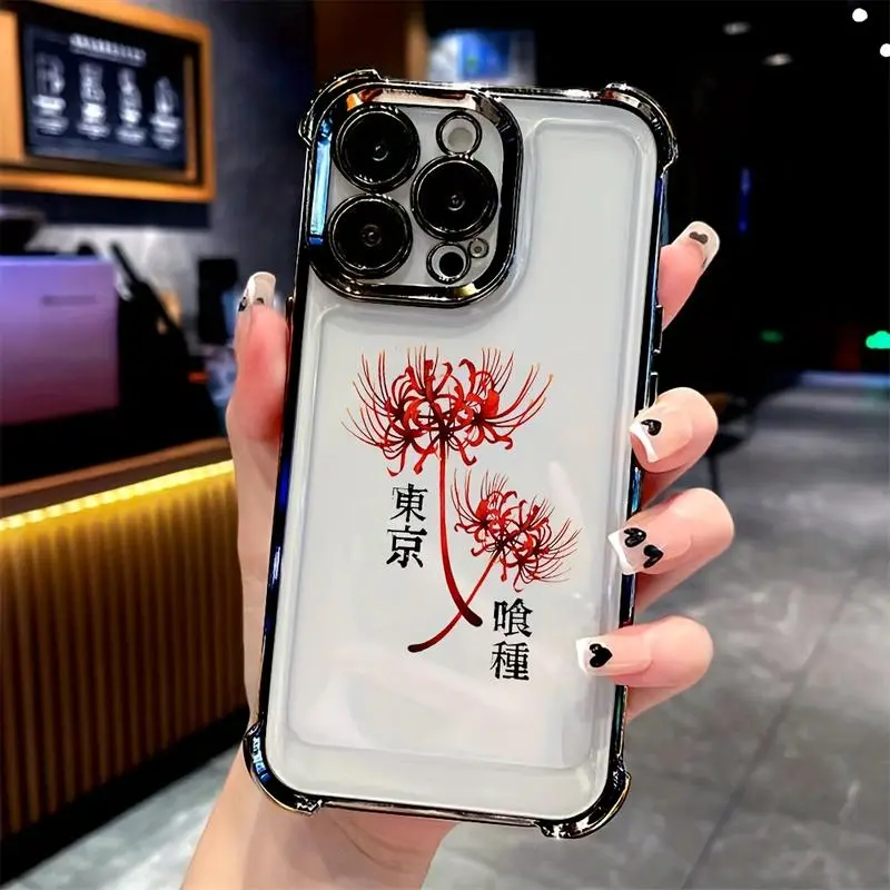 Tokyo Hot Comic G-Ghoul Personalized Colorful iPhone Case - Transparent Flexible TPU Shockproof Protection Cover with Unique Cartoon Animal Design for iPhone 17,16,15,14,13,12,11 Pro Max,X,XR,XS Max,8,7 Plus - Mobile Phone Accessory with Screen Protector,