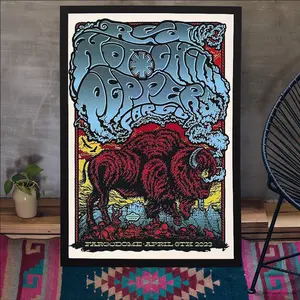 Red Hot Chilli Peppers Fargo April 6th 2023 Poster Portrait Unframe Paper Decor