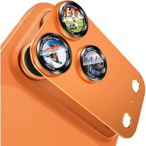 Compatible for iPhone 17 Pro Camera Lens Protector, 1-Pack Aluminum Alloy Metal Cover with HD Tempered Glass, Pro Camera Style, Shatter-Resistant, Scratch-Proof, Case Friendly