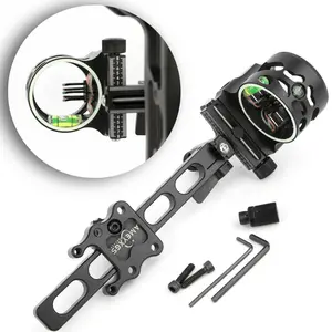 1PC Long Adjustable 5 Pin Compound Bow Sight | Easy Install for Hunting Target Practice Competition Training