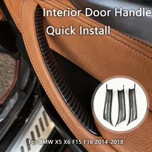 Interior Door Handle Quick Install, LHD RHD Armrest Panel Replacement for BMW X5 X6 F15 F16 2014-2018, Car Interior Kit, Car Accessories