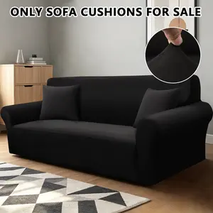 Elastic Stretch Couch Cover, Non Slip Soft Sofa Slipcover, Washable Durable Furniture Protector with Elastic Bottom