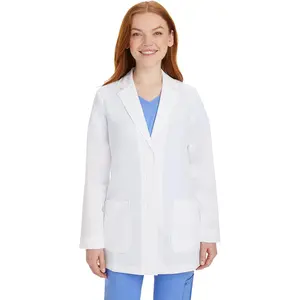 Women's 3 Pocket Full Sleeve Mid-Length Lab Coat 5053 Faith Minimalist Collection