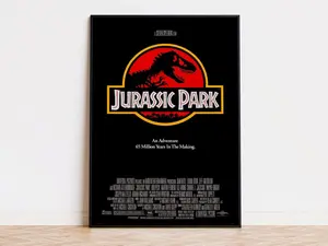 Jurassic Park Inspired Movie Poster Digital Download High Quality Ready To Print Gift Love