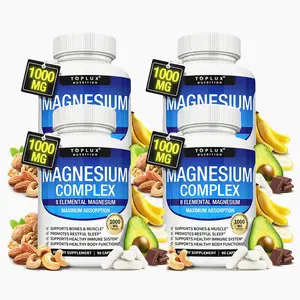 Nutrition Magnesium Complex 8 Essential Magnesium Supplement - 4 Pack Bundle