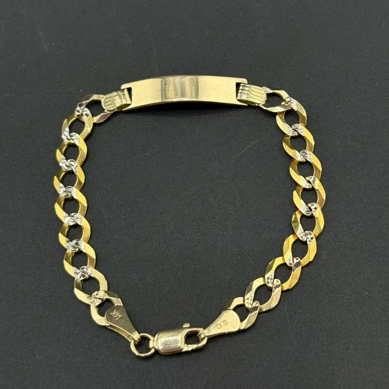 14k Solid Gold Baby Bracelet, Size 6