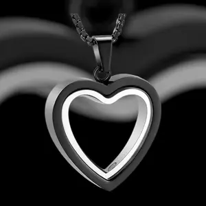 Enternal Life Urn Pendant & Necklace - Heart-Shaped Design with Chain Attachment Inspirational Jewelry Gold Plated