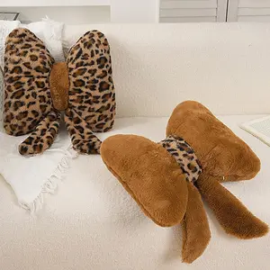 Decorative Bow Pillow, Soft Cute Butterfly Knot Cushion, Creative Decorative Cushion, Perfect for Bed Sofa Bedroom Car Interior Decor, Home Decoration Gift