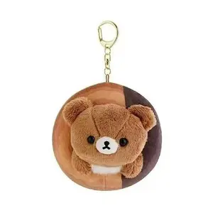 Rilakkuma Chef Donut Series Plush Toys Korilakkuma Plushie Kiiroitori Bag Pendant Chairoikoguma Accessories For Birthday Gift