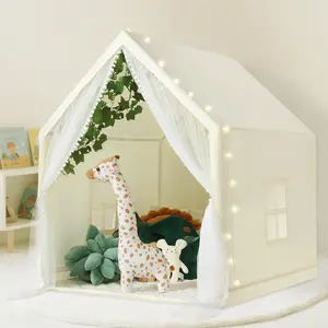 Girls' Fairy Playhouse: Large Princess Castle Tent for Kids - Play House with Long Curtain, Perfect Gift Toy for Toddler Children