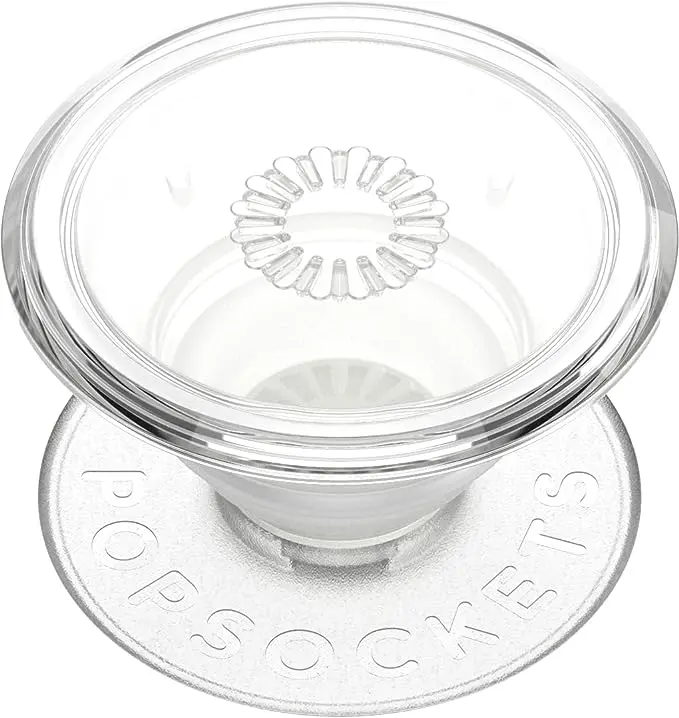 PopSockets Translucent Phone Grip with Expanding Kickstand, PopSockets for Phone, Translucent PopGrip - Clear