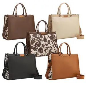 Wrangler Laptop Tote Bag for Women,15.6inch Carry All Work Laptop BagTote Bag with Water Bottle Bag Holder Nurse Bag Travel Essentials