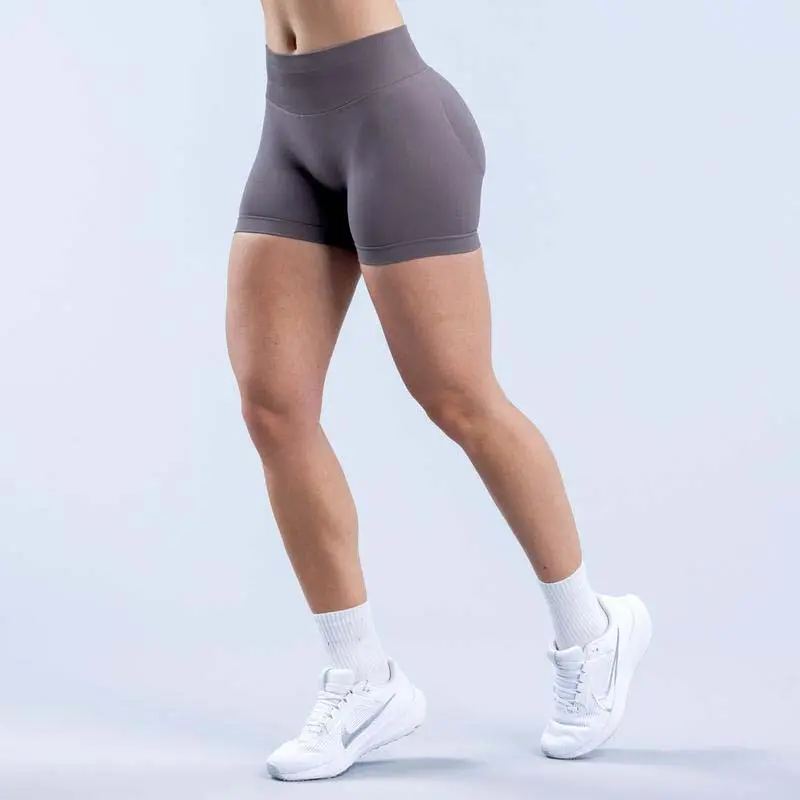 Df Impact Shorts - 4.5" Stretch Nylon with Subtle Glute Contour, Low Ribbed Band