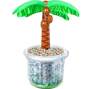 60" Inflatable Palm Tree Cooler, Beach Theme Decor, Pool Party Decorations, Luau Hawaiian Birthday Party Supplies, Ocean Jungle Tropical Themed Summer Outdoor Drink Cooler TikTokShopSummerTurnup