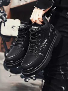 Men's Waterproof Closed Work Boots | Slip & Abrasion Resistant Rubber Shoes | All-Terrain Safety Wear Footwear