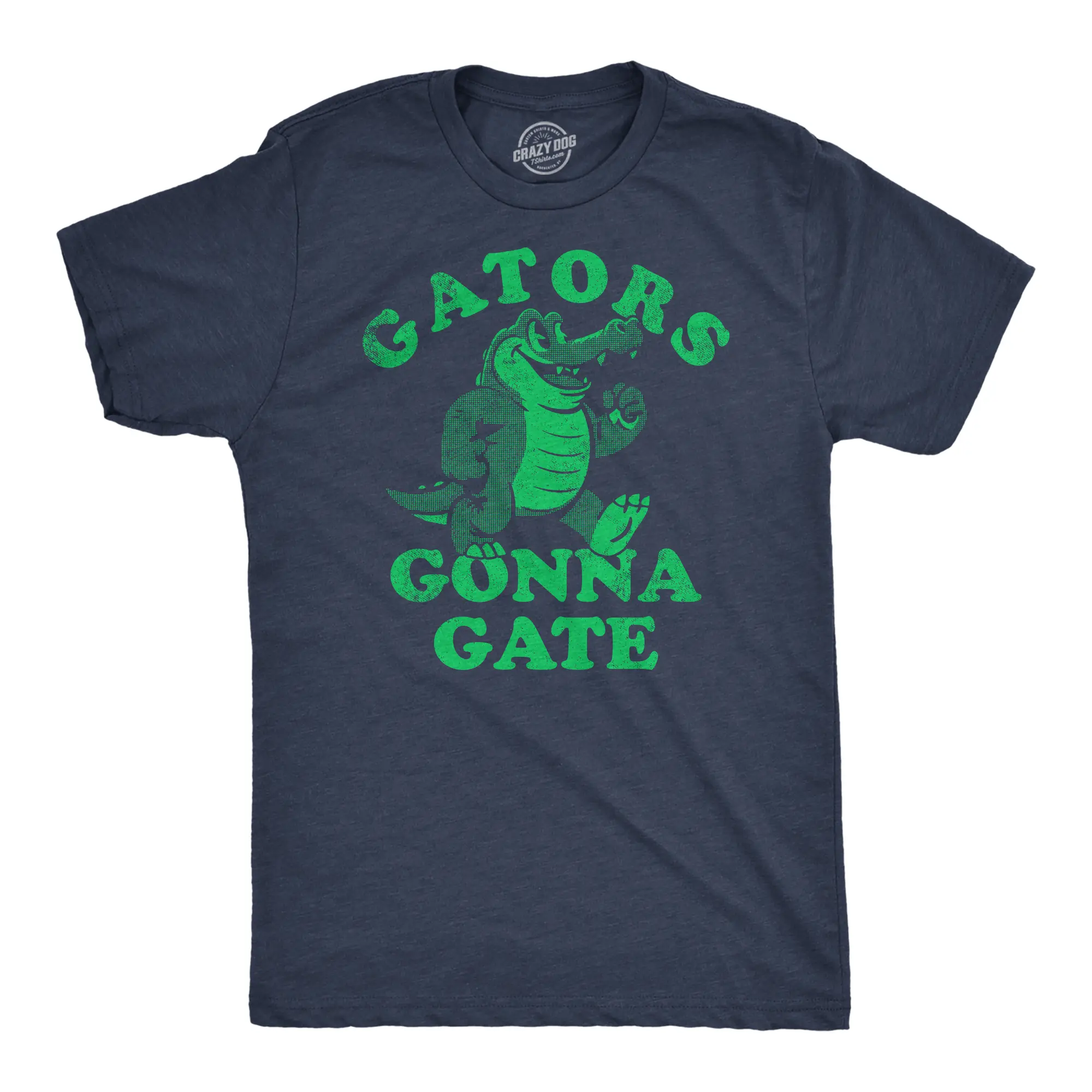 Mens Funny T Shirts Gators Gonna Gate Sarcastic Alligator Graphic Tee for Men Mens Funny T Shirts Cool Vintage Fashion T-Shirt Gift Classic Menswear Sarcastic Apparel for Men Funny Animal Short Sleeve Novelty Navy -