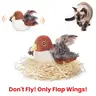Potaroma Plush Automatic Sandpiper Bird-Shape Cat Toy - Rechargeable, Built-in Motion & Touch Sensor, Flapping Chirping, Promotes Exercise, Realistic Simulation, Interactive Play for Cats/Kittens, Holiday Use