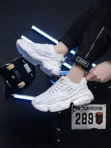 Men's Trendy Elevator Sneakers | Airflow Mesh Sport Shoes | Breathable Mesh Sneakers | Chunky Sole Design | Casual Sport Sneakers