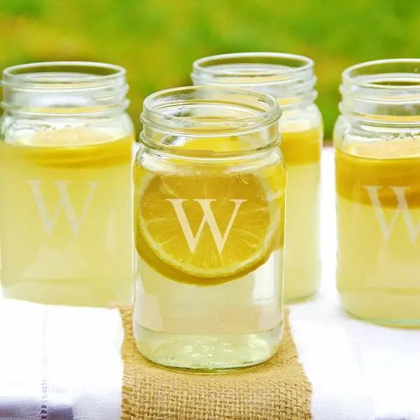 Personalized 16oz. Mason Jars (Set of 4)
