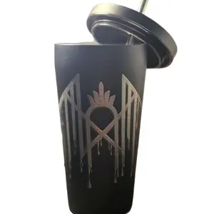 Black Engraved Sleep Token 20oz Tumbler - Engraved Design with Unique Features