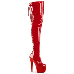 Pleaser Adore-3063 Women's Classy Lace Stiletto Platform High Heel Sandals - Elegant Fashion Heeled Footwear for Formal Occasions