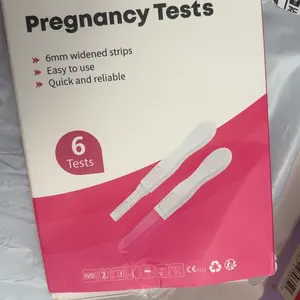 MomMed Home Pregnancy Test, Pregnancy Test Sticks, HCG Midstream Tests, HCG Test Strips Detection Over 99% Accuracy, Home Pregnancy Test Strips in 6 Individually Packed, Accurate & Rapid Detection HCG Testing Kit
