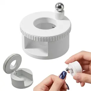 Rotating Cat Eye Magnet for Nail Polish, Uniform Magnetic Force Rotatings Cat Eye Magnets Tool for Nails, Beginner Friendly Round Force Ball U Shaped Cat's Eye Set for Easily DIY